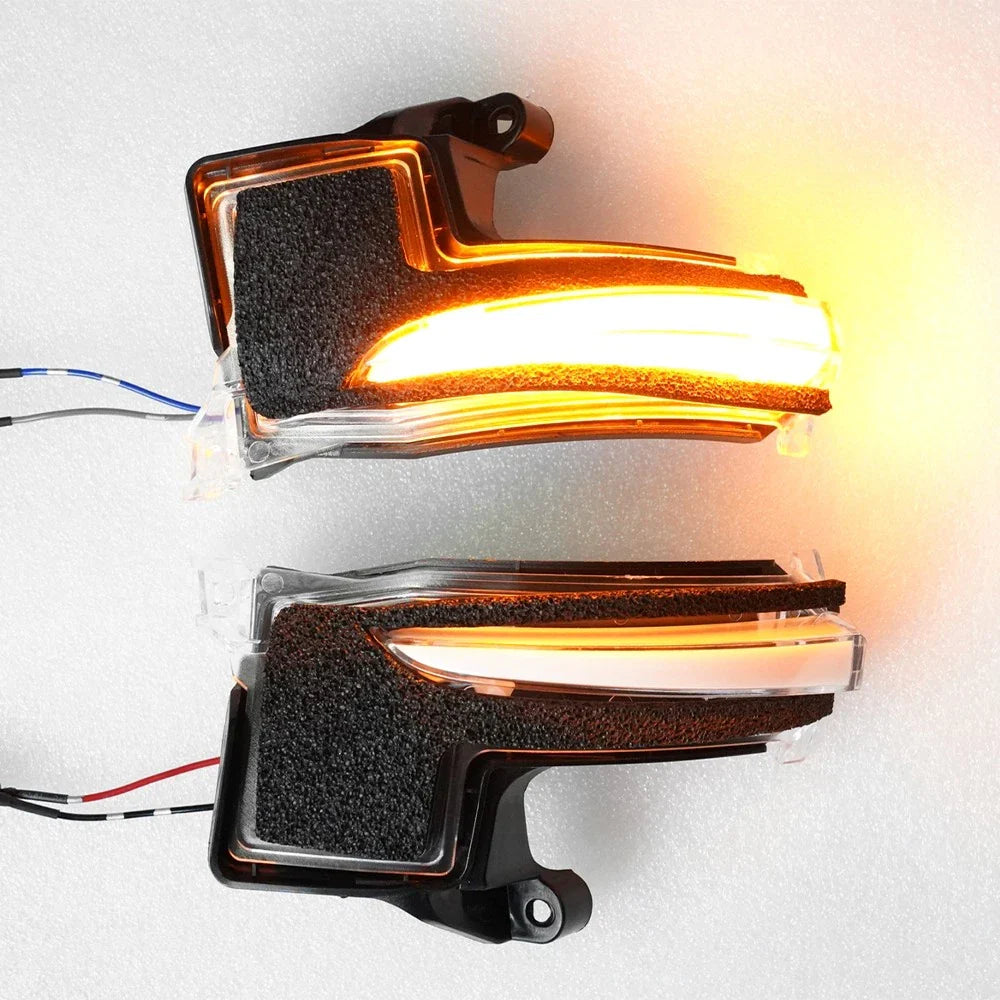 Clear Dynamic Wing Mirror Turn Signal Lights for Toyota Tacoma