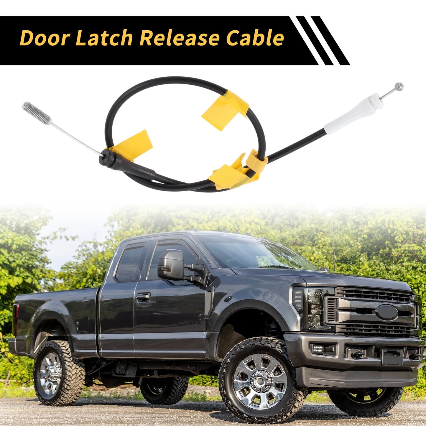 1 Pair Door Latch Release Cable for Ford F-150 (1997–2003) No.6L3Z18264A26A