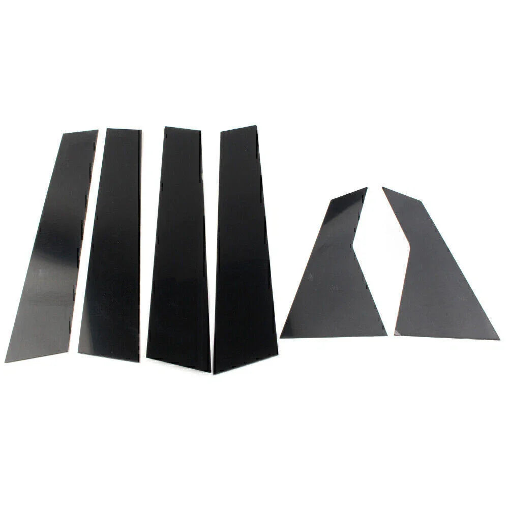 6 Pcs Door Trim Cover Kit Black Pillar Posts for Honda Civic (2016-2020)