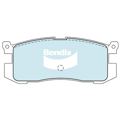 Set of 4 Bendix Rear Disc Brake Pads for Mazda 626 (1987–1997)