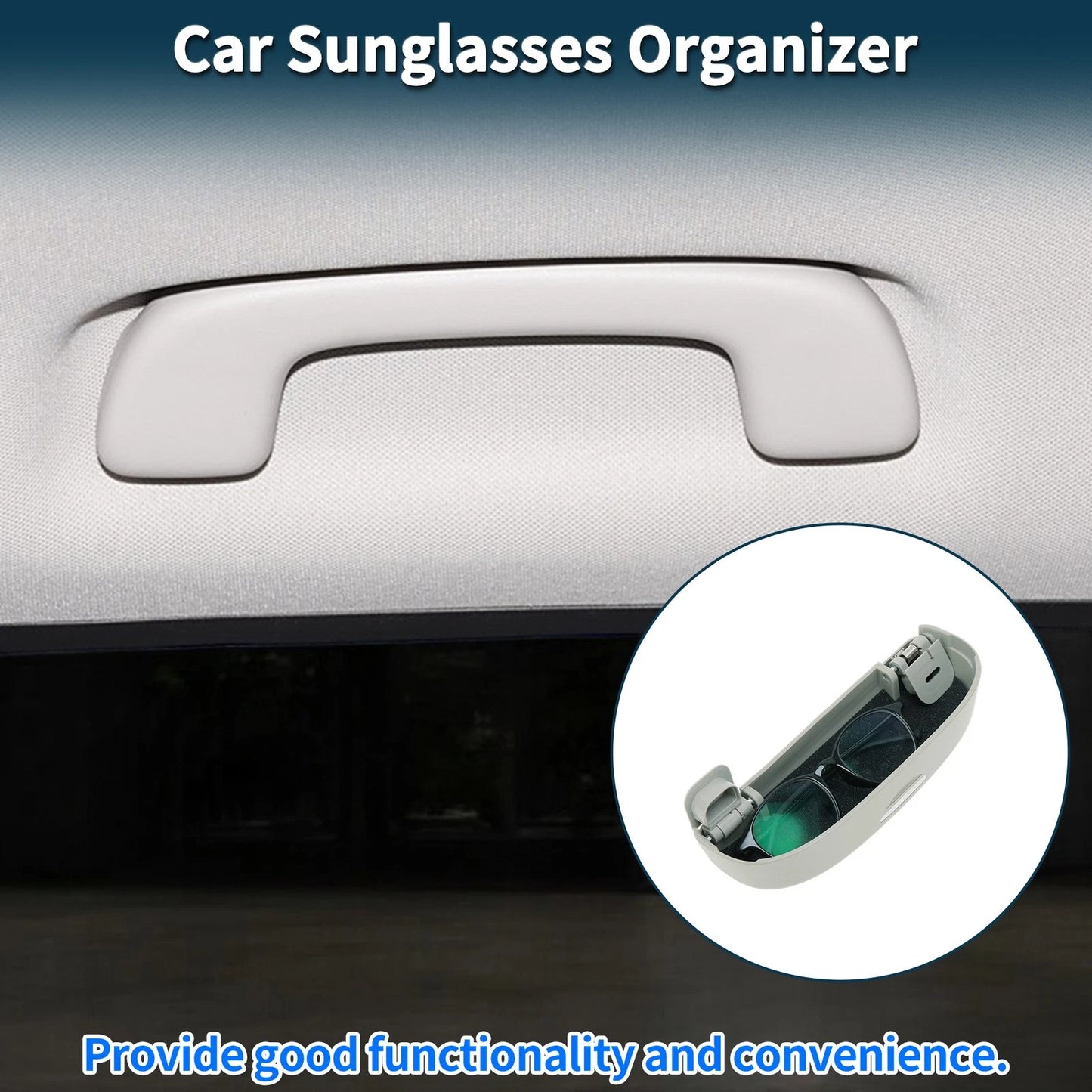 Sunglasses Case for Ford Kuga 3 MK3 ST-Line (2020–2025) Grey Set of 1