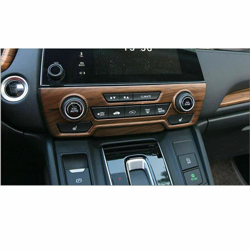 PEACH WOOD GRAIN CENTER CONSOLE CD PANEL COVER TRIM for HONDA CR-V (2017–2022)