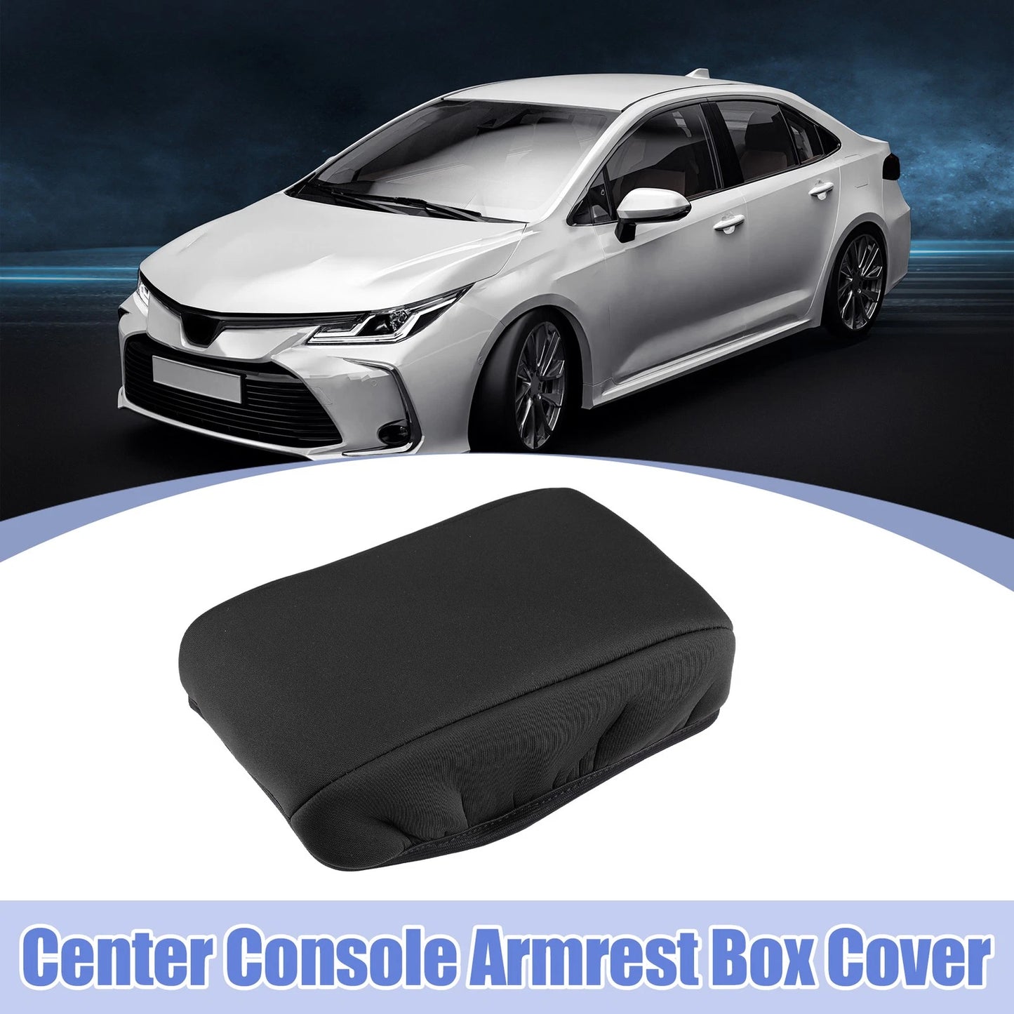 Center Console Armrest Box Cover for Toyota Corolla (2013–2023) Black