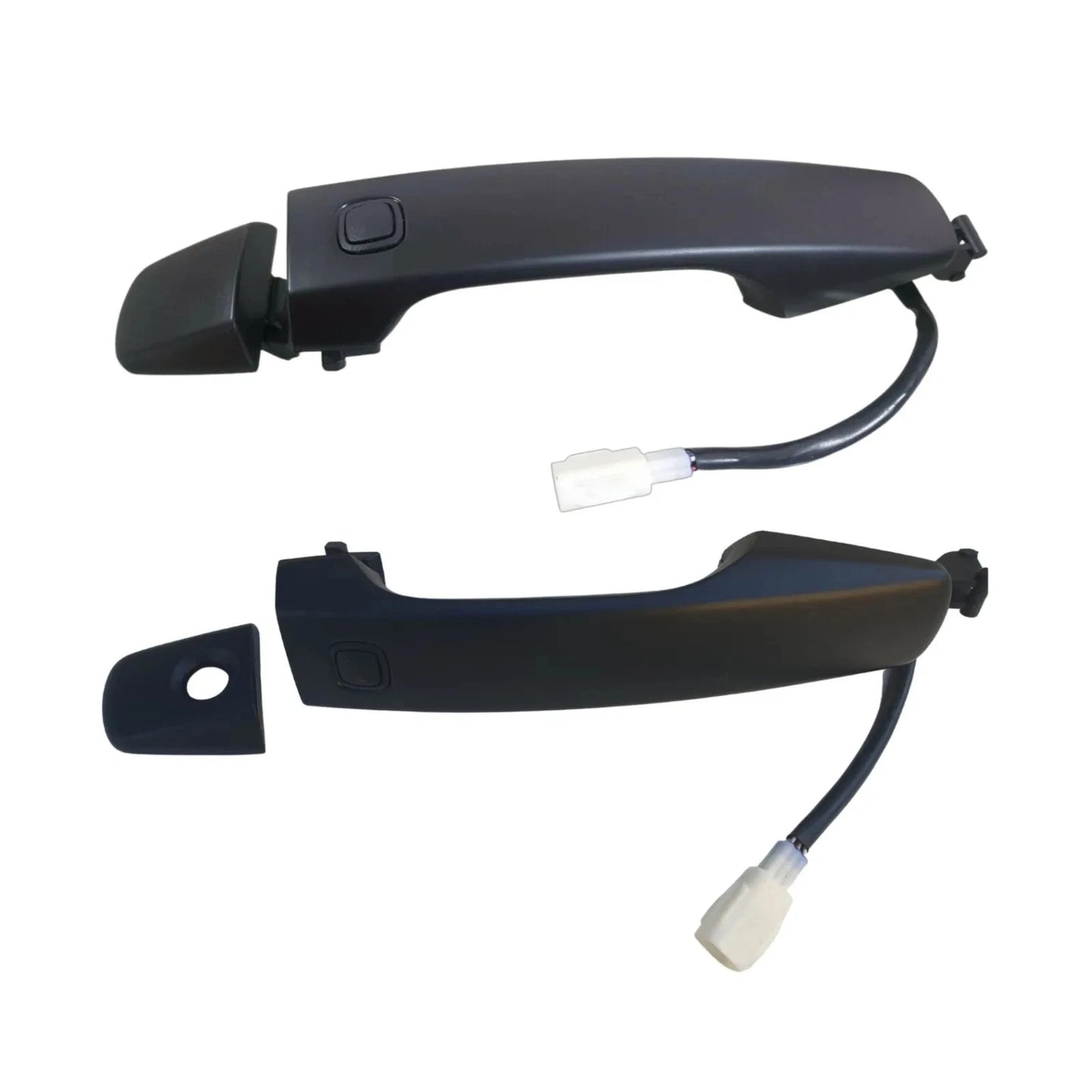 Set of 2 Outer Door Handles for Toyota Landcruiser (2007–2021) Black