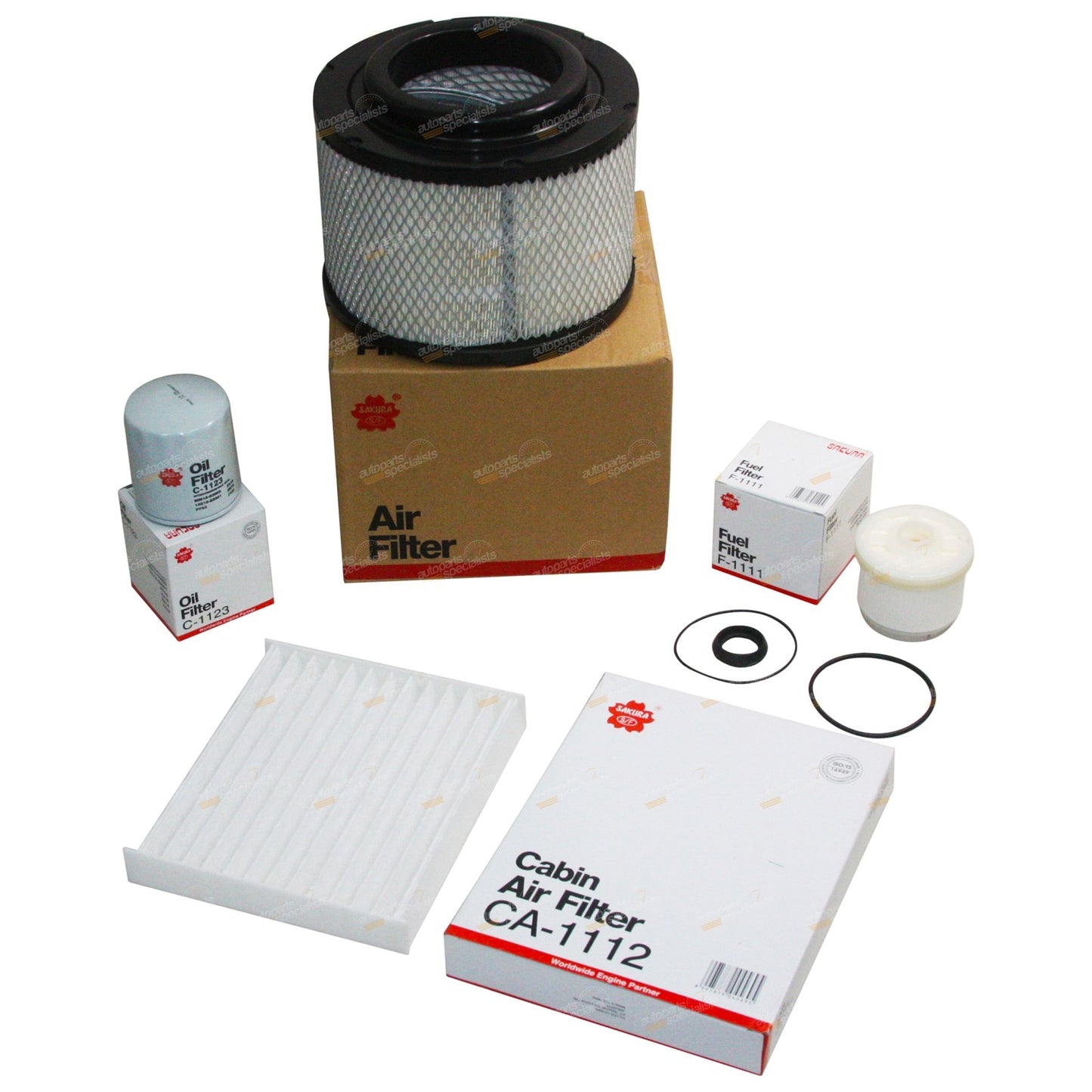 Air Oil Fuel Cabin Filter Service Kit for Hilux KUN16 KUN26 (2005–2023)