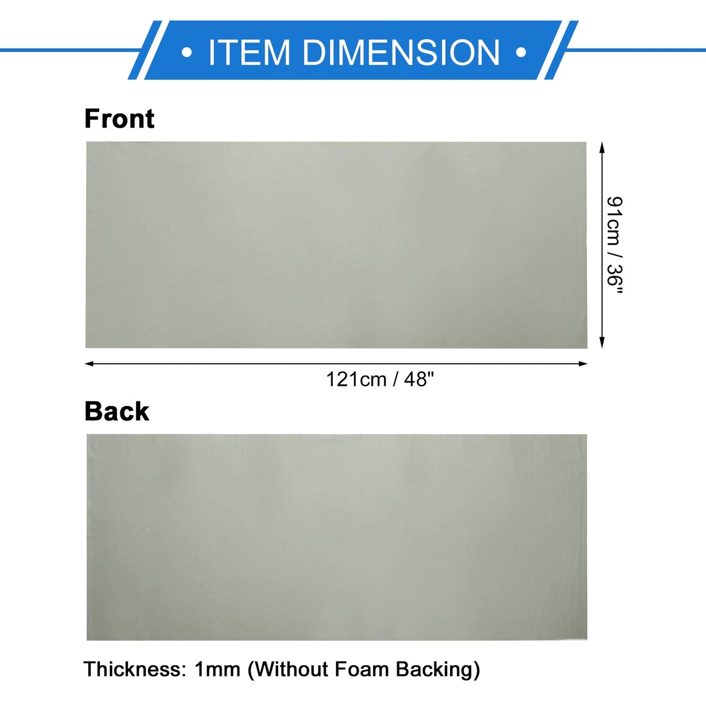 Breathable Mesh Headliner Fabric 36"x48" for Car Roof Repair (Light Gray)