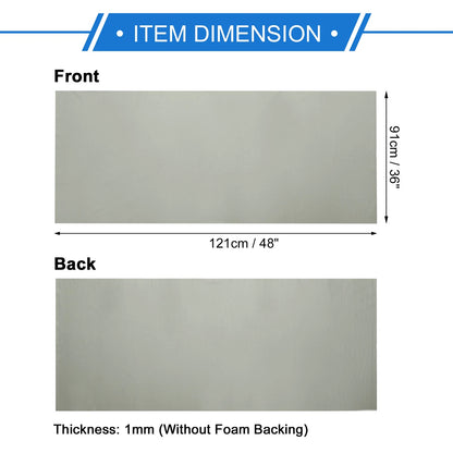 Breathable Mesh Headliner Fabric 36"x48" for Car Roof Repair (Light Gray)