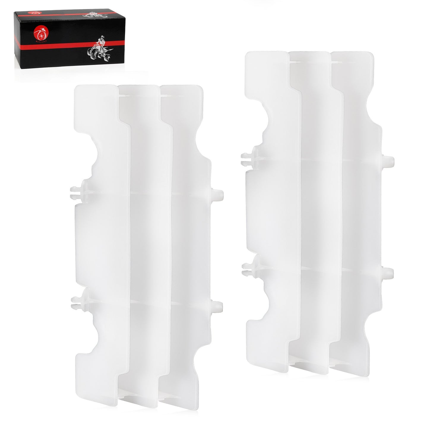 2X Radiator Louver Guard for Honda CR125R (1992–1997) White