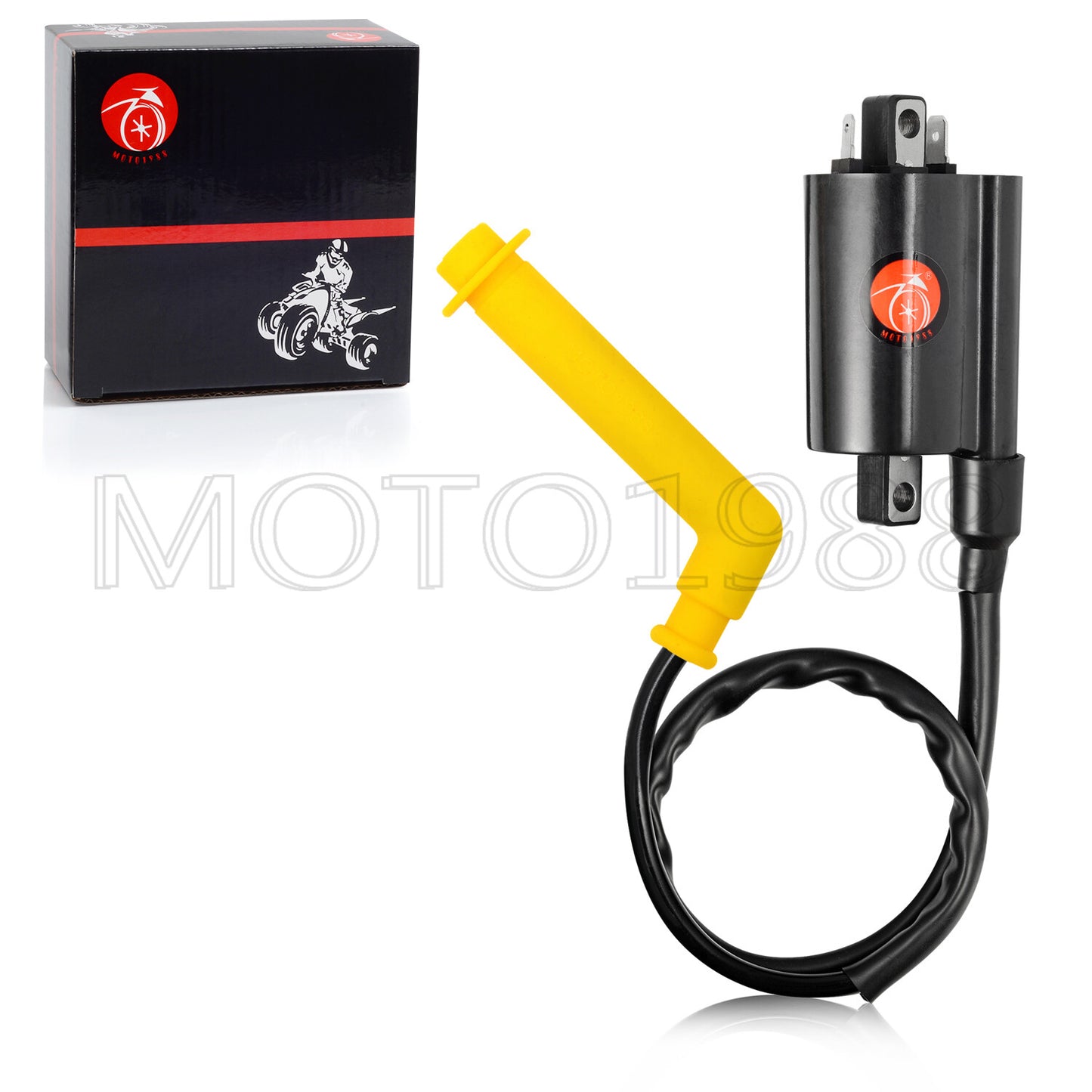 Ignition Coil with Spark Plug Wire Cap for Honda FourTrax Rincon TRX680F (2006–2014)