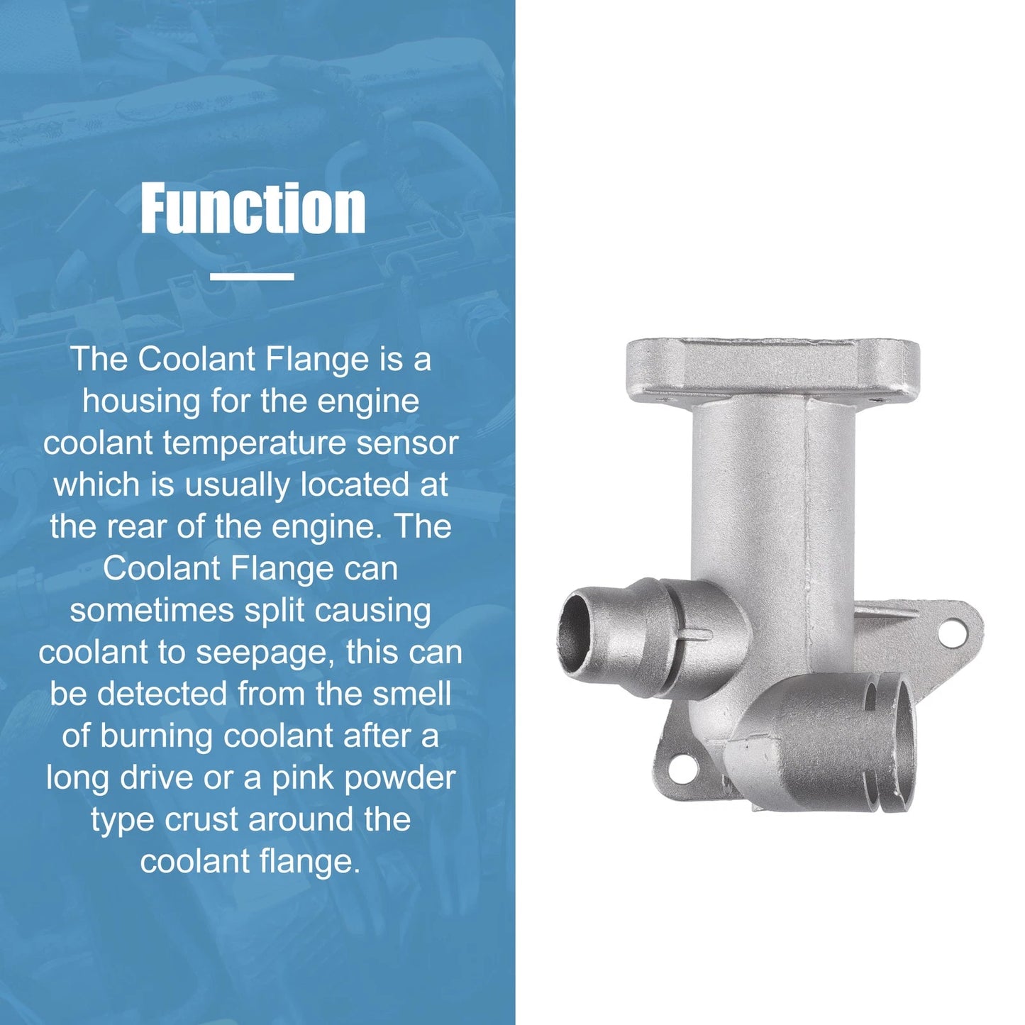 Set of 1 Engine Coolant Outlet Tube for VW Passat, Audi (No. 058121132/058121132C)