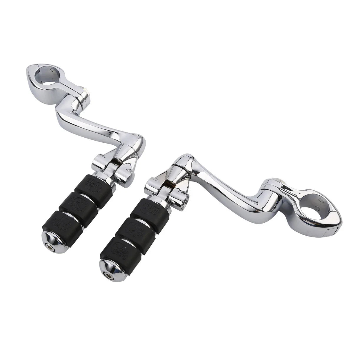 1 1/4" Engine Guard Foot Pegs Mount for Harley Touring Street Glide