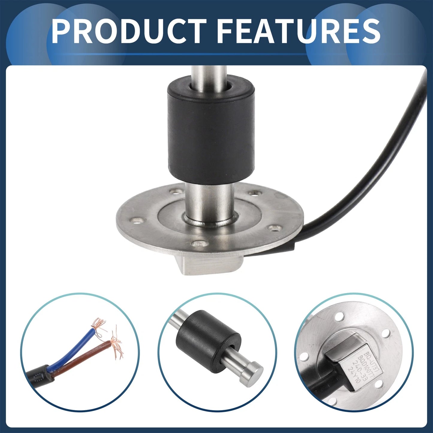 Fuel Sending Unit and Gauge Kit 240-33 Ohm for Boat Car Truck