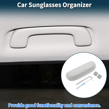 Sunglasses Case for Porsche Macan Eyeglasses Holder Storage Box Suede Grey