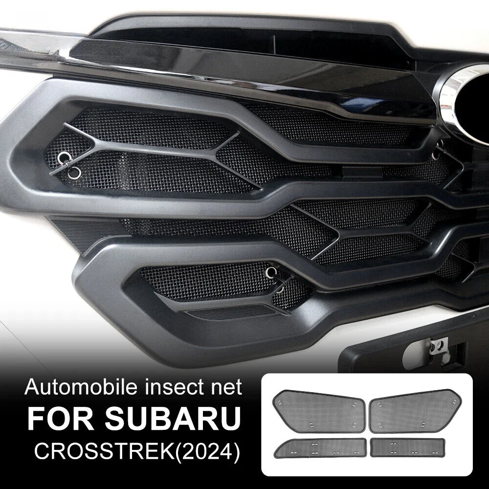 Insect Net Cover Black Stainless Steel 4Pcs for Subaru Crosstrek (2024–2024)