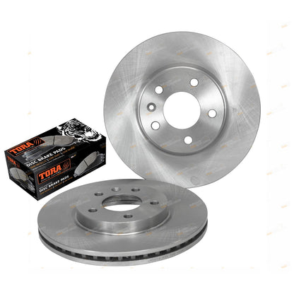 2 Front Disc Rotors + Brake Pads for Cruze JG JH (2009–2017)