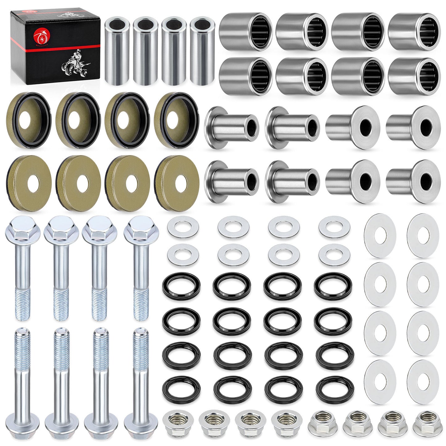 A-Arm Bushing Seal Kit with Bolts for Suzuki LT-Z400 (2003–2008)