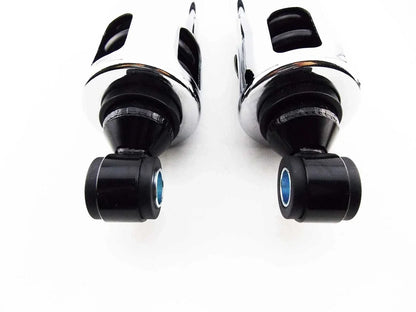 Chrome Rear Shock Absorbers for Harley Davidson FLSTFBS Softail Fat Boy (16-17)