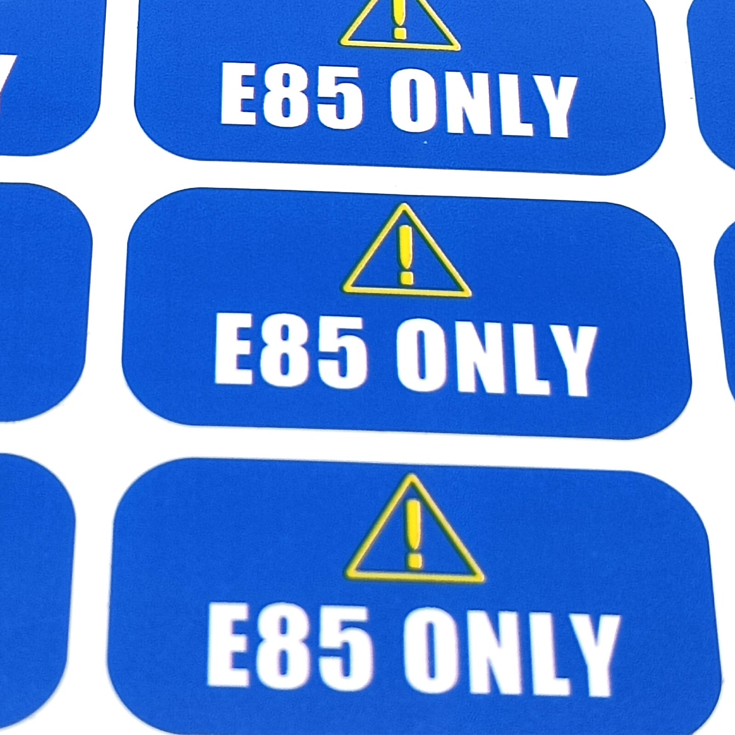 E85 Only Sticker Decal for Clean Energy (Set of 24)