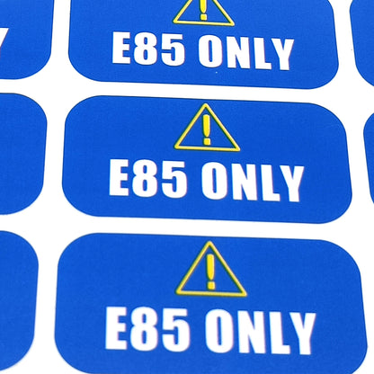 E85 Only Sticker Decal for Clean Energy (Set of 24)