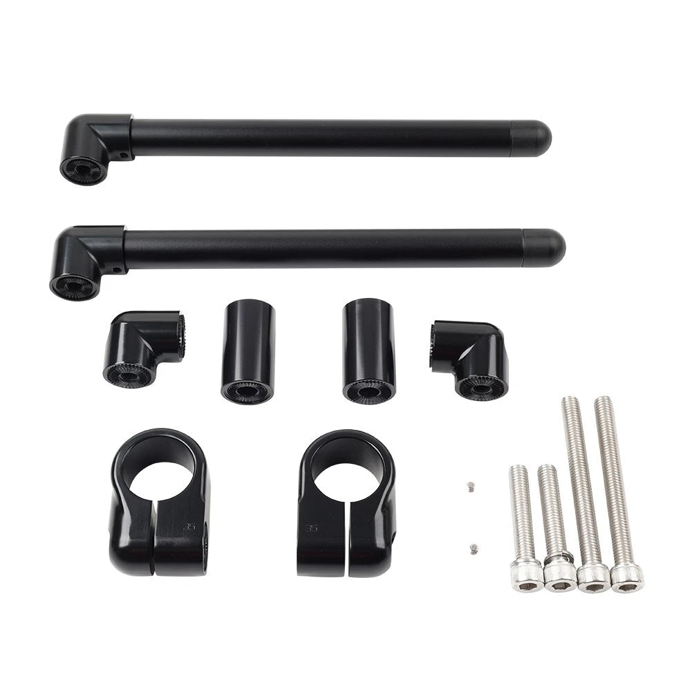 CNC Folding Foot Pegs Rear Set for Universal Motorcycle Bike (Red)