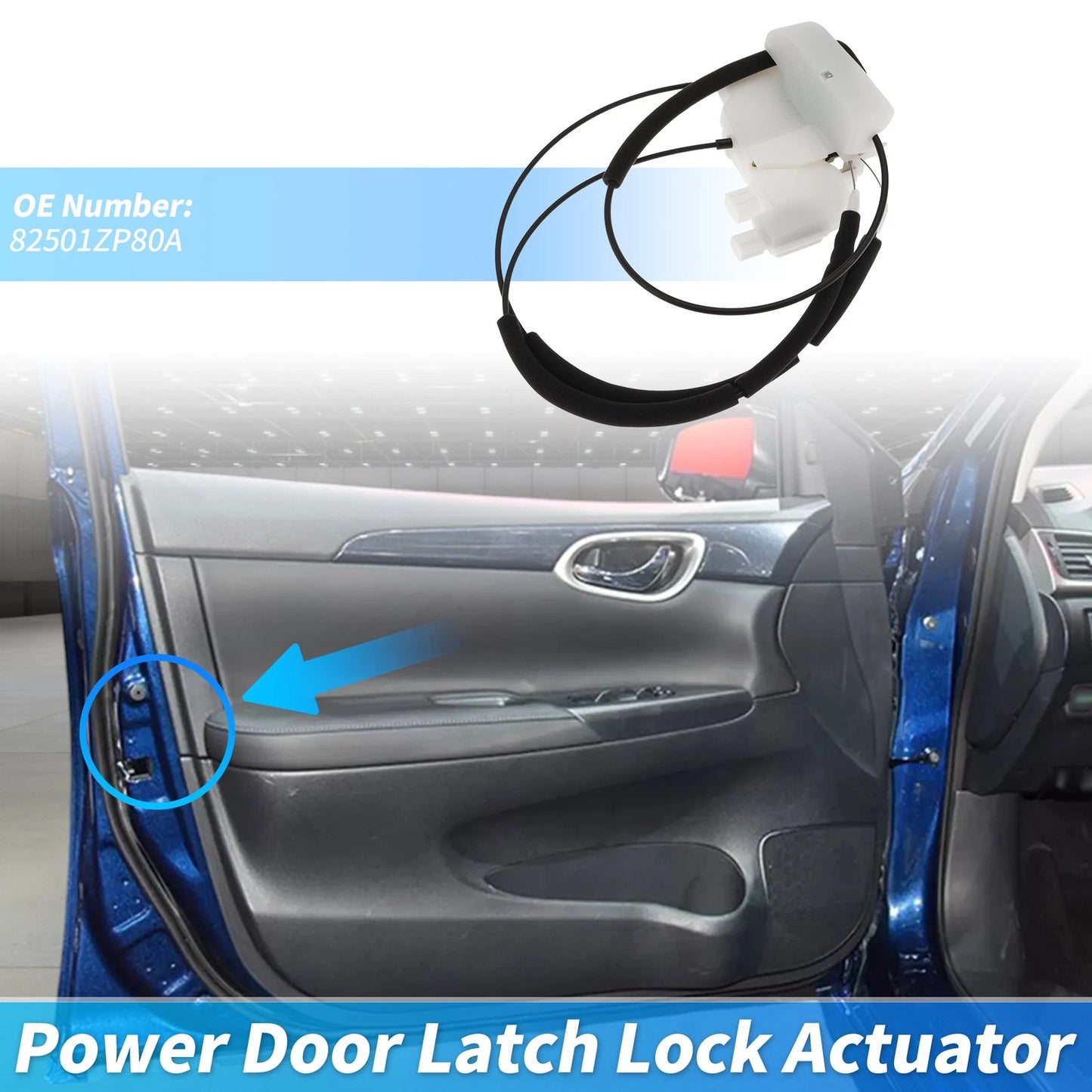 82501ZP80A Rear Left Power Door Lock Actuator for Nissan Frontier (2005–2015)
