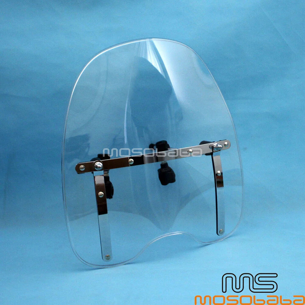 Clip-On Adjustable Windshield for Honda 750, Harley
