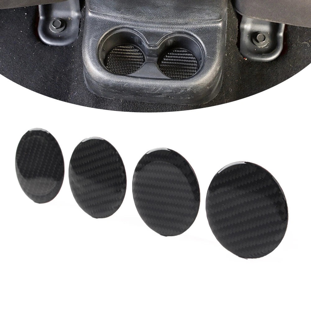 Rear Water Cup Holder Panel Cover Trim for Jeep Wrangler JL Gladiator JT (2018–2023)