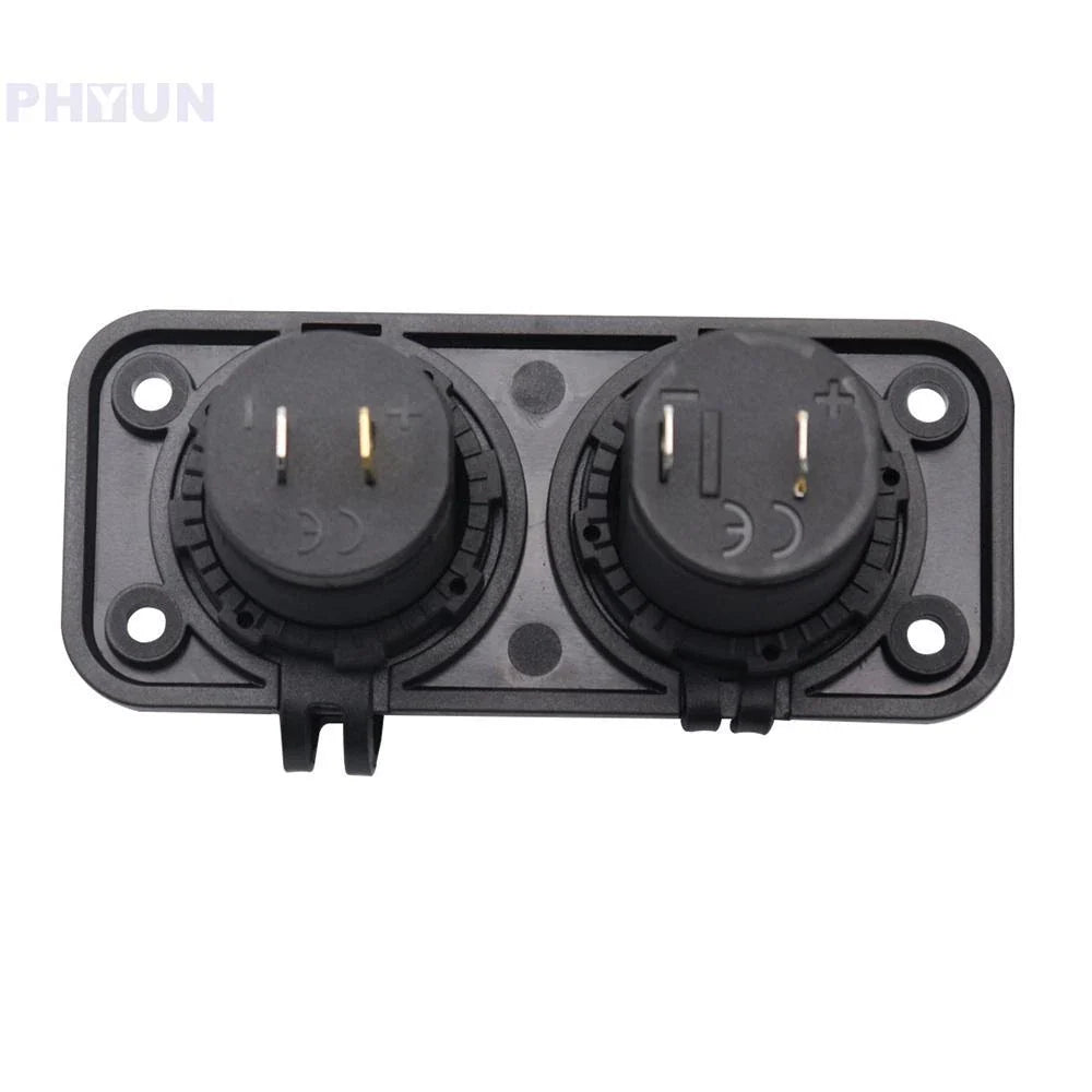 12V-24V USB Type-C Dual Charger Socket for Car Truck Cigarette Lighter Plug