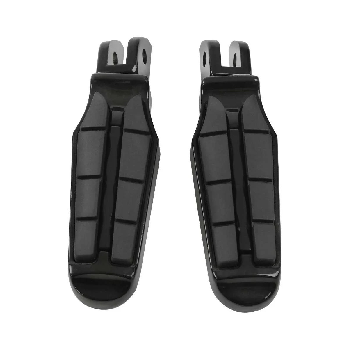 Black Driver Rider Footpegs for Harley Softail Fat Bob (2018-2025)