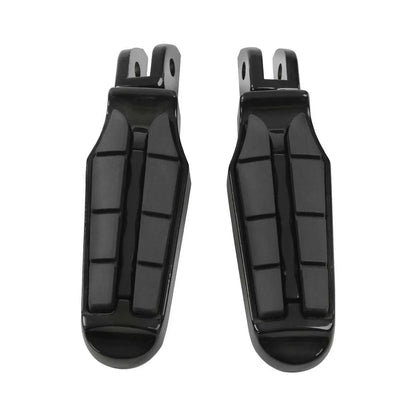 Black Driver Rider Footpegs for Harley Softail Fat Bob (2018-2025)