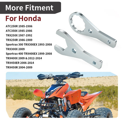 Set of 2 Axle Nut Wrenches for Honda Sportrax 400 TRX400EX (1999–2008)