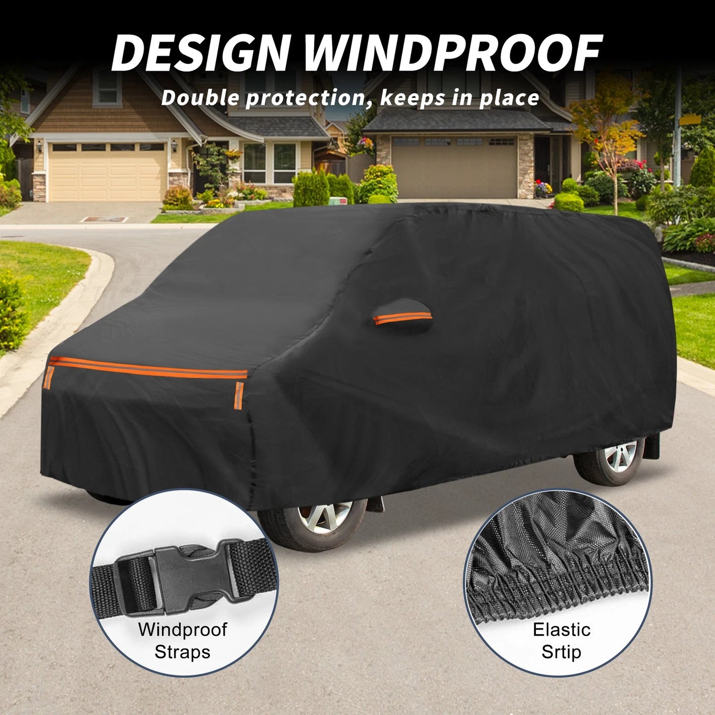 Waterproof Car Cover for Toyota Noah (2014–2023) - Aluminum Film, Zipper