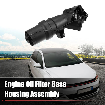 Oil Filter Base Housing Assembly 07K115397D for VW Jetta Golf Beetle (2006–2018)