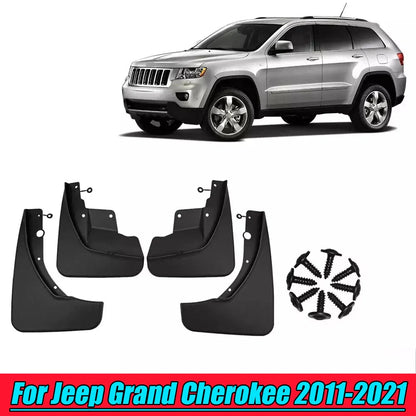 4x Front Rear Mud Flaps for Jeep Grand Cherokee (2011-2021)