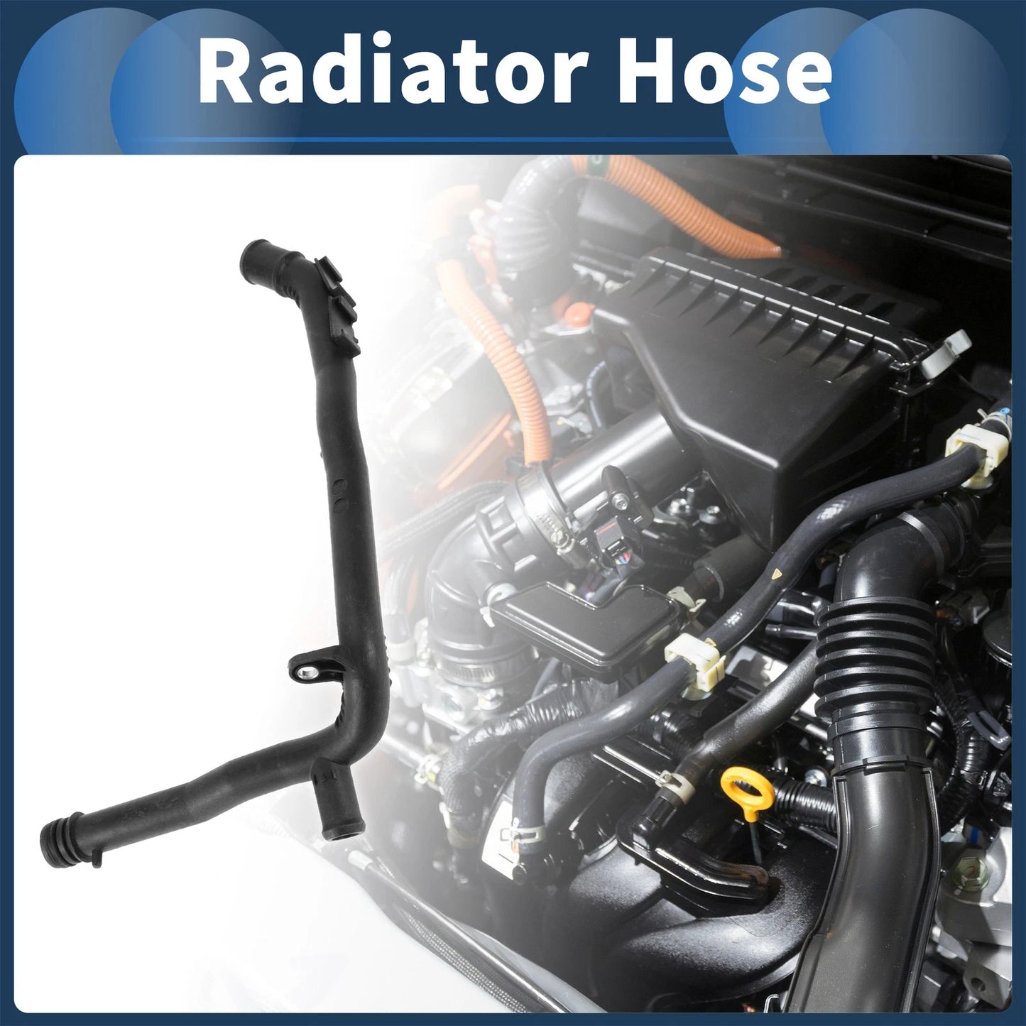 Radiator Hose for Audi TT 8J3 (2008–2014) No. 03L121065AJ Plastic Black