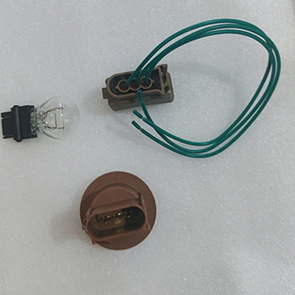 Headlamp Light Socket Pigtail + 3157 Bulb for Ford