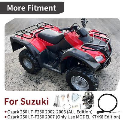 Carburetor with Throttle Cable for Suzuki Ozark 250 (2002–2007)