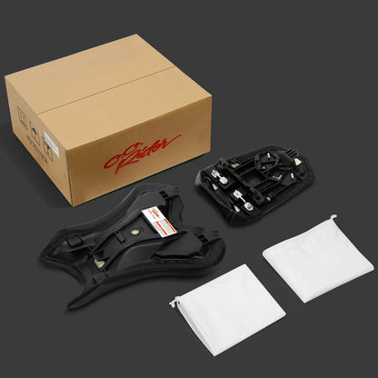Black Driver & Passenger Seats for Yamaha YZF-R1 (2004-2006)