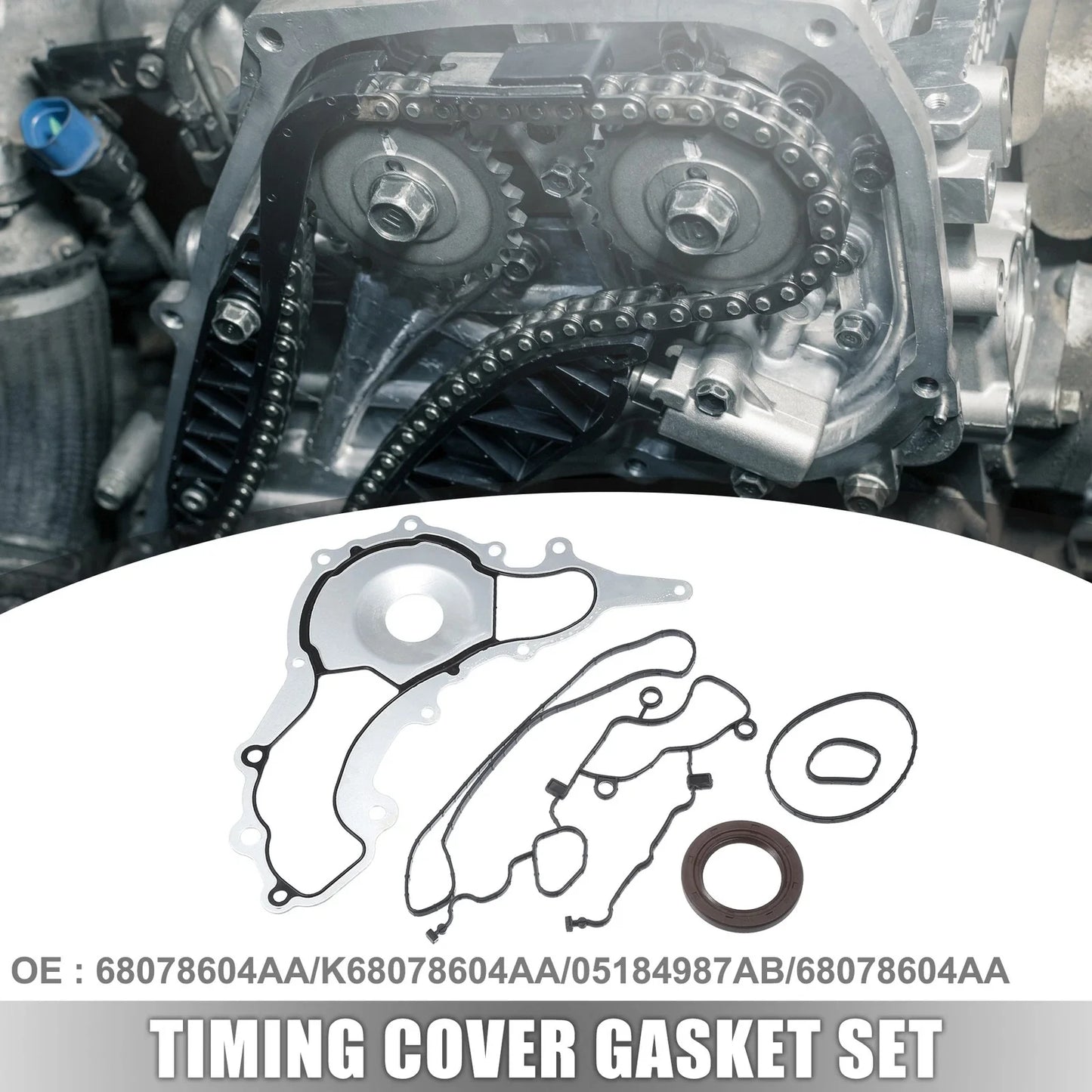 Timing Cover Gasket Set for Chrysler Dodge RAM 1500 (2002-2008)