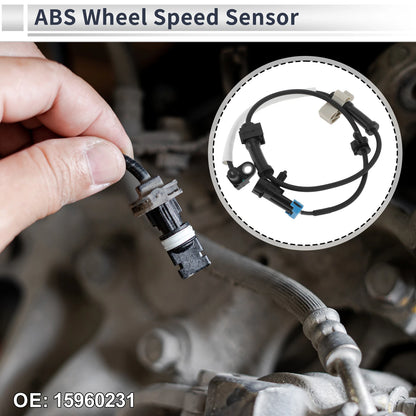 ABS Wheel Speed Sensor for Chevrolet C3500 (1995–1996) 1 Pc Front Left/Right