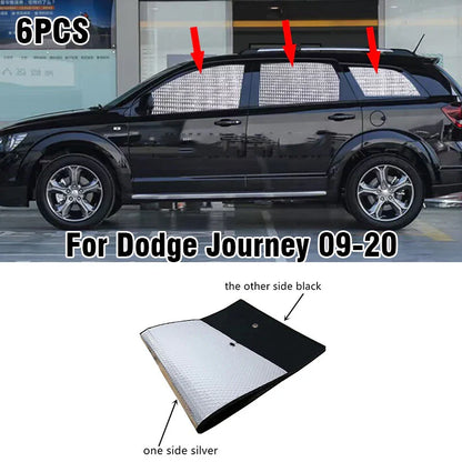 Side Window Interior Privacy Sunshade 6pcs for Dodge Journey (2009–2020)