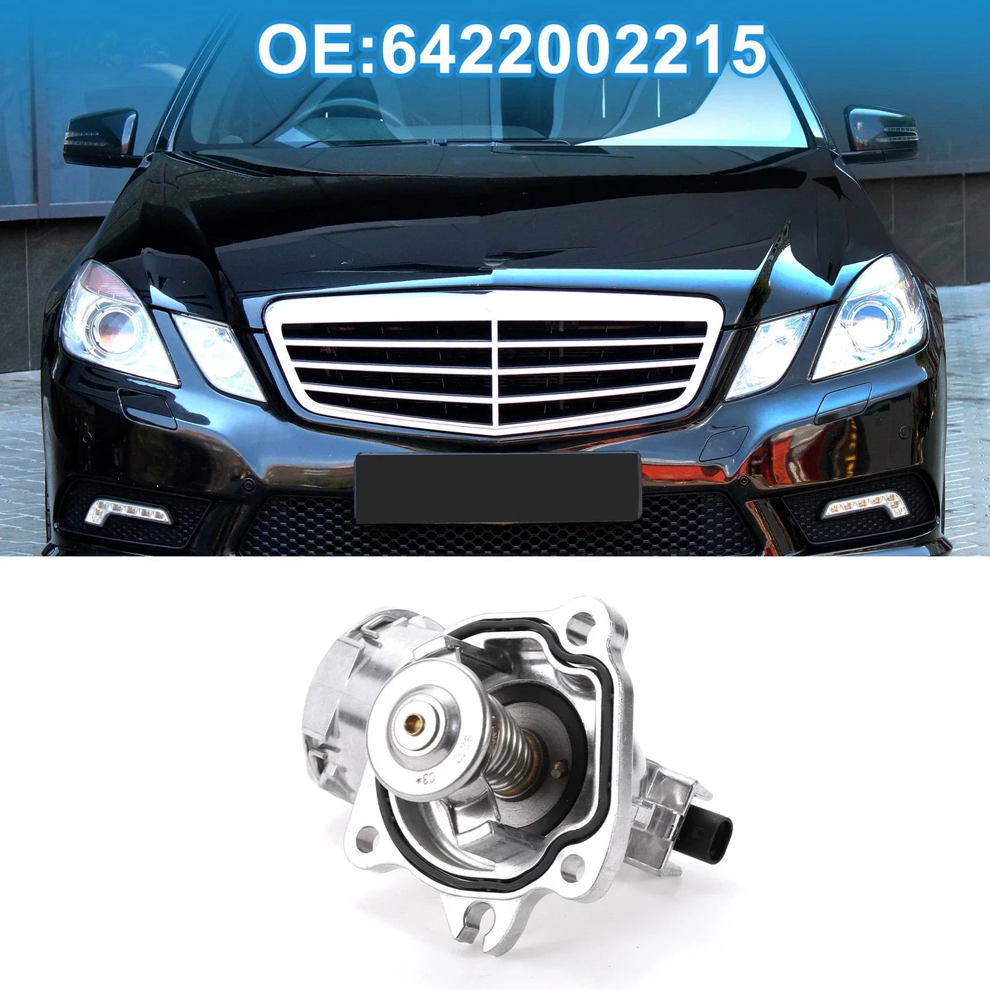Engine Coolant Thermostat Housing for Mercedes-Benz E320 W211 (2007-2009)