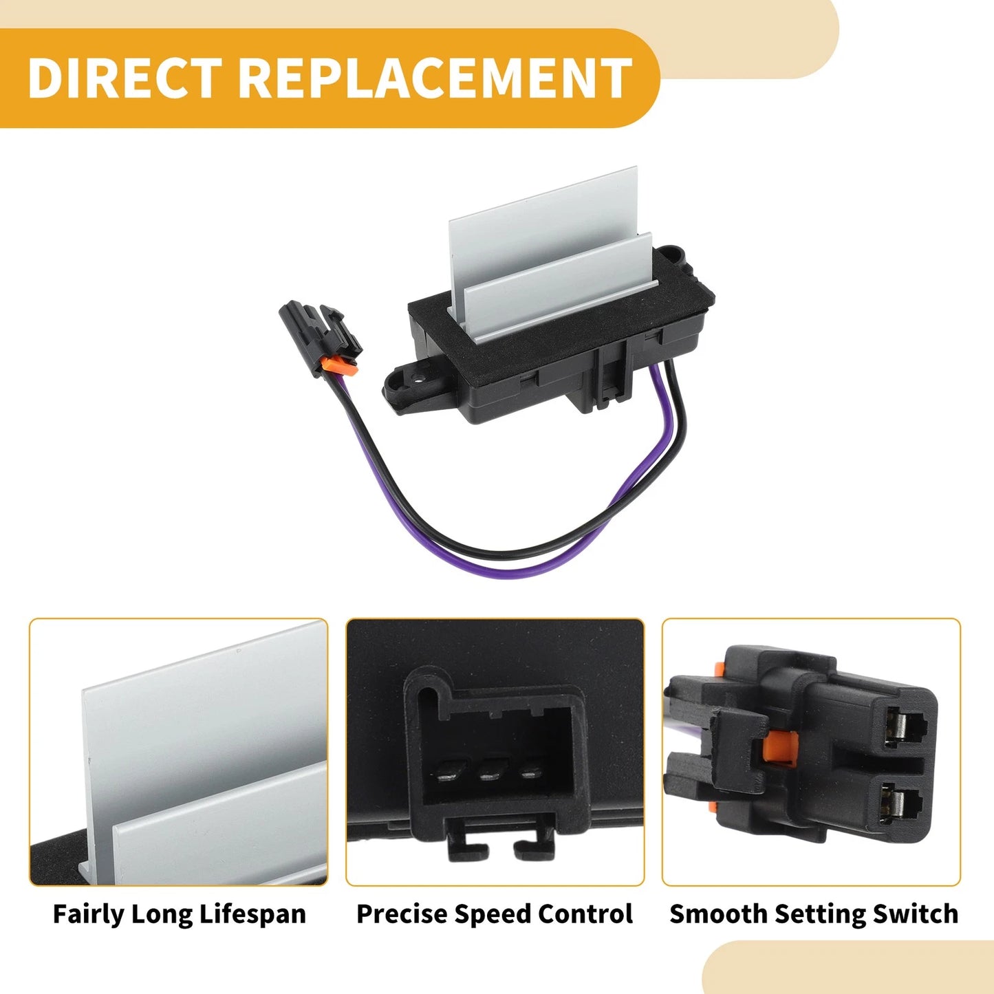 HVAC Blower Motor Resistor No. 4P1516 for Chevrolet Cruze (2010–2016)