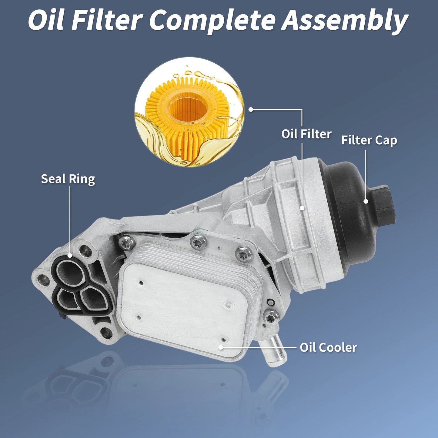 Upgrade Oil Filter Housing for Mercedes-Benz A220 GLA250 GLB250 (2019–2023)