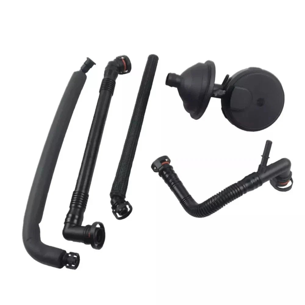 5 x PCV Crankcase Vent Valve & Breather Hose for BMW E46 325i 330i (2000-2006)