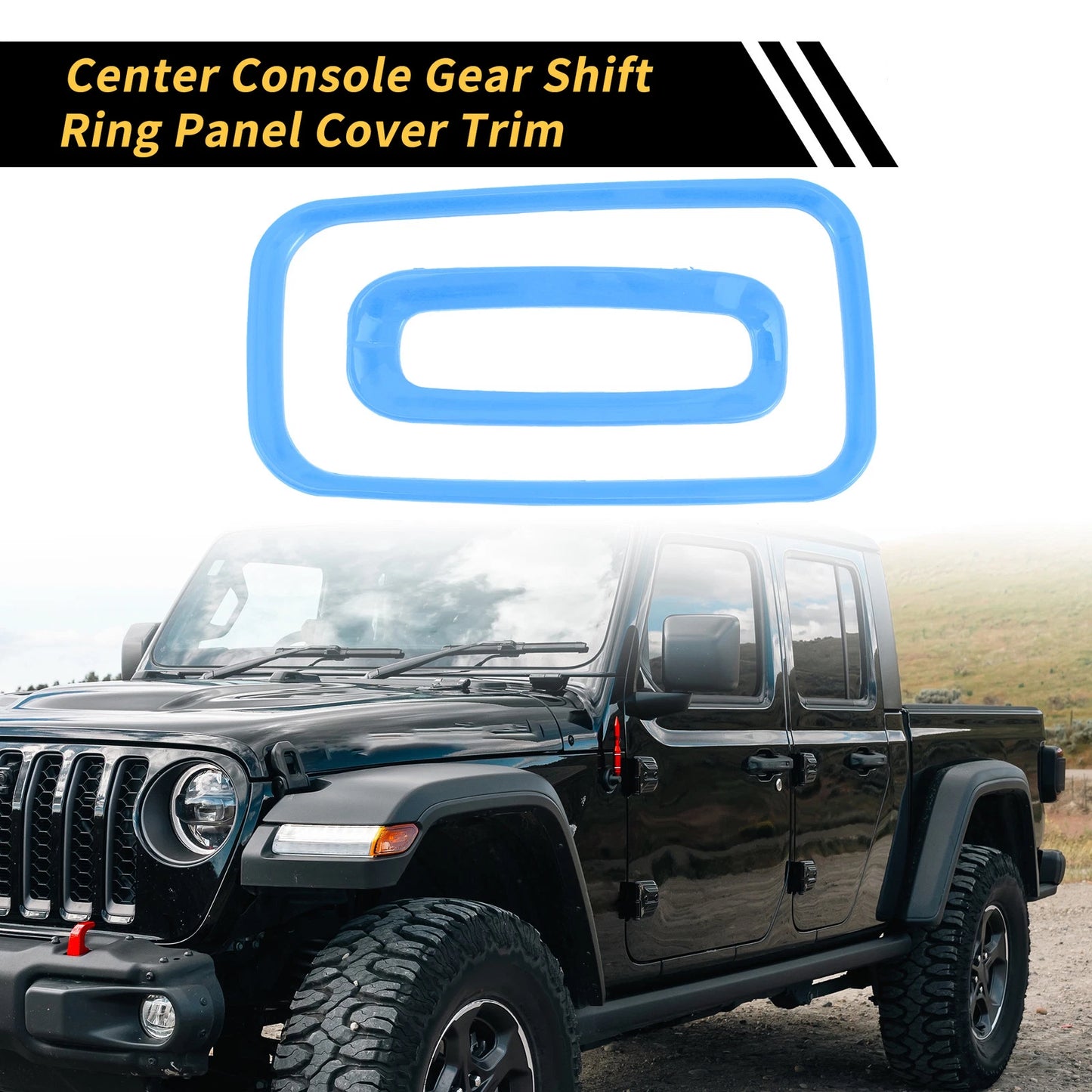 Console Gear Shift Ring Panel Cover Trim for Jeep Wrangler JK JKU (2007–2018)