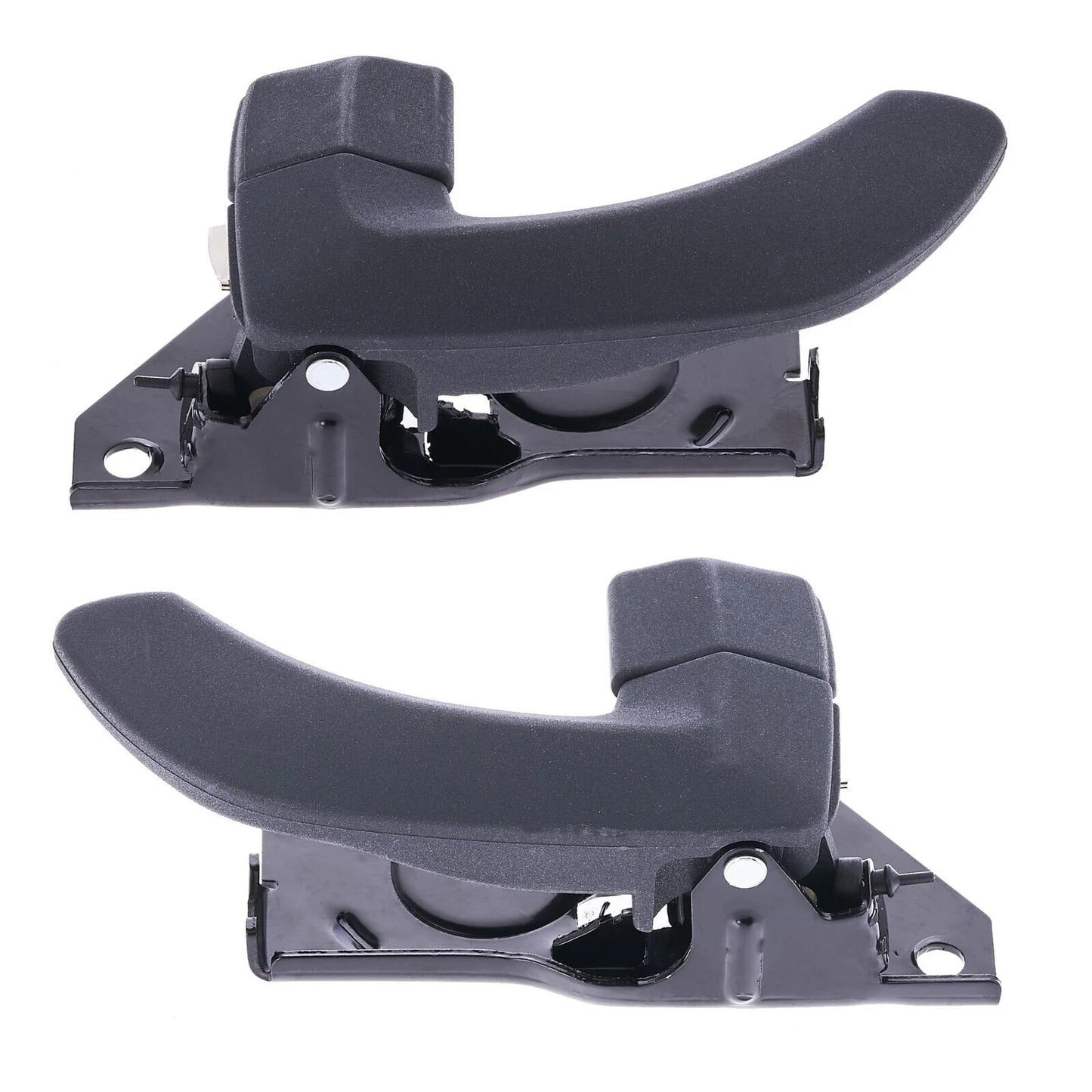 Door Handle Inner 2 x Grey REAR LEFT+RIGHT for Hyundai Santa Fe SM (2000–2005)