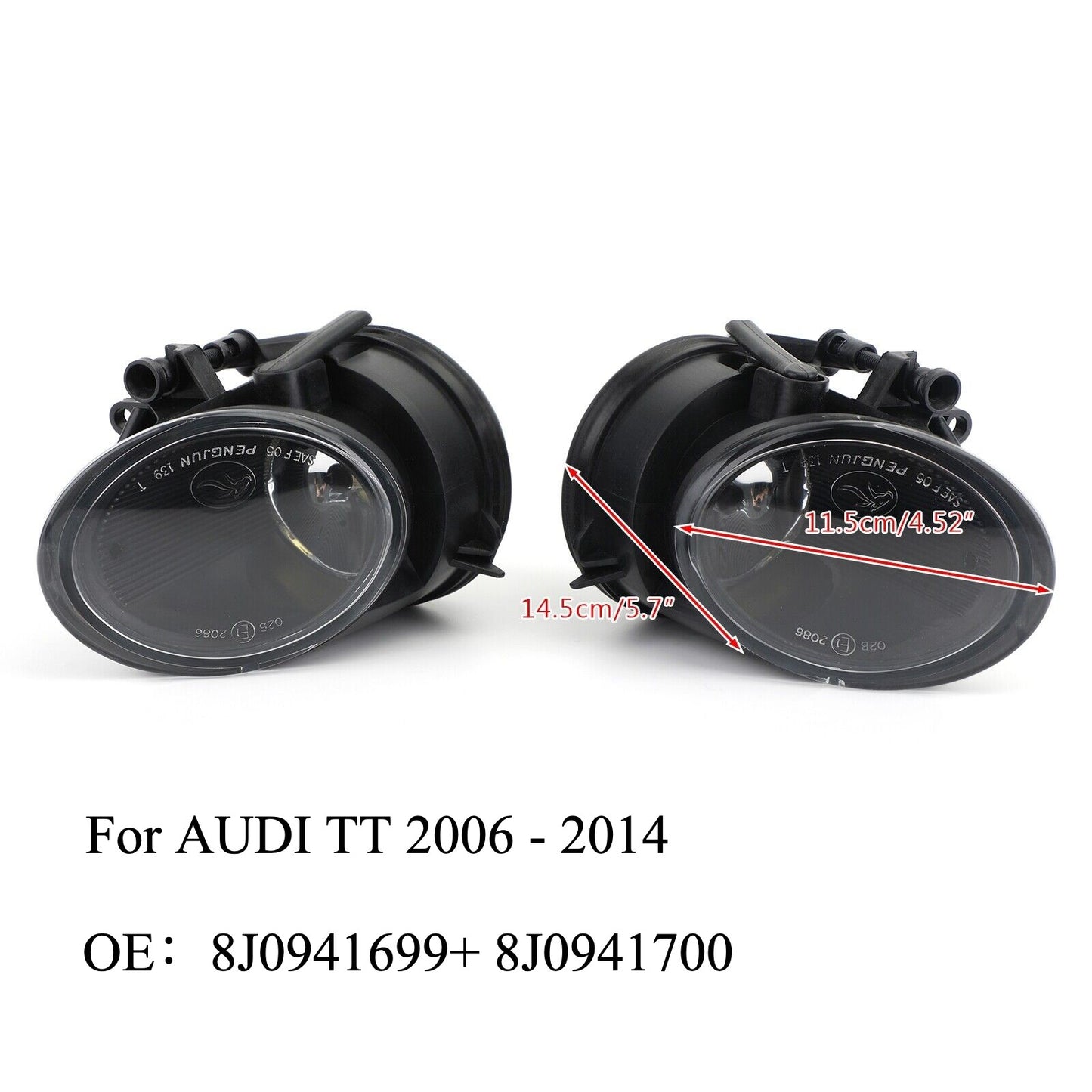 2X Fog Driving Lights for Audi TT 8J (2006–2014) Left + Right