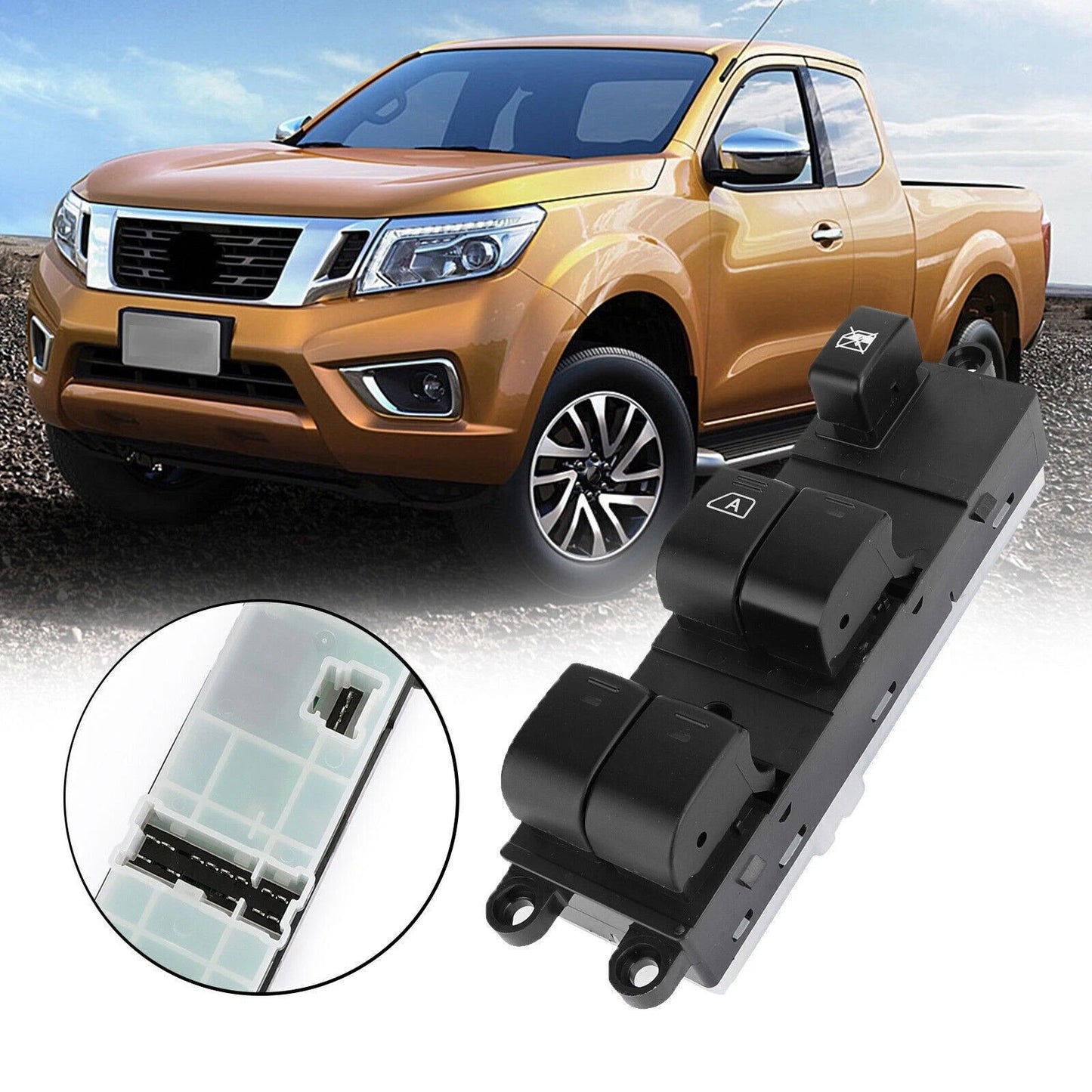 Left Mirror Glass with Backing Plate for BMW X5 E53 (2000–2006)