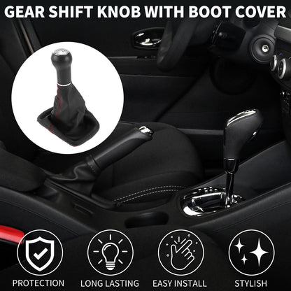 6 Speed Gear Shift Knob with Cover for Volkswagen Golf (1983–1991)